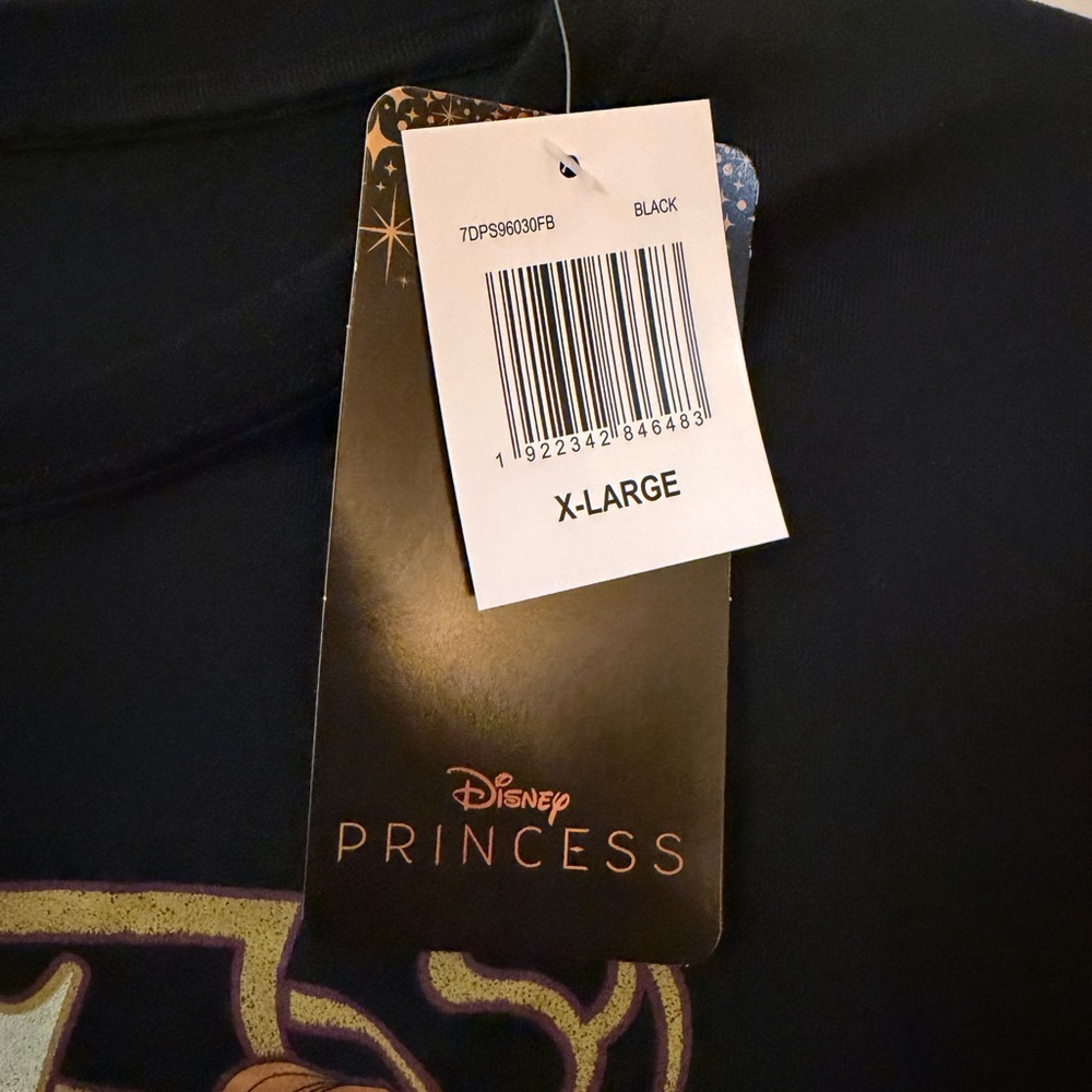 Disney Princess Black T-Shirt - Picture 3 of 4